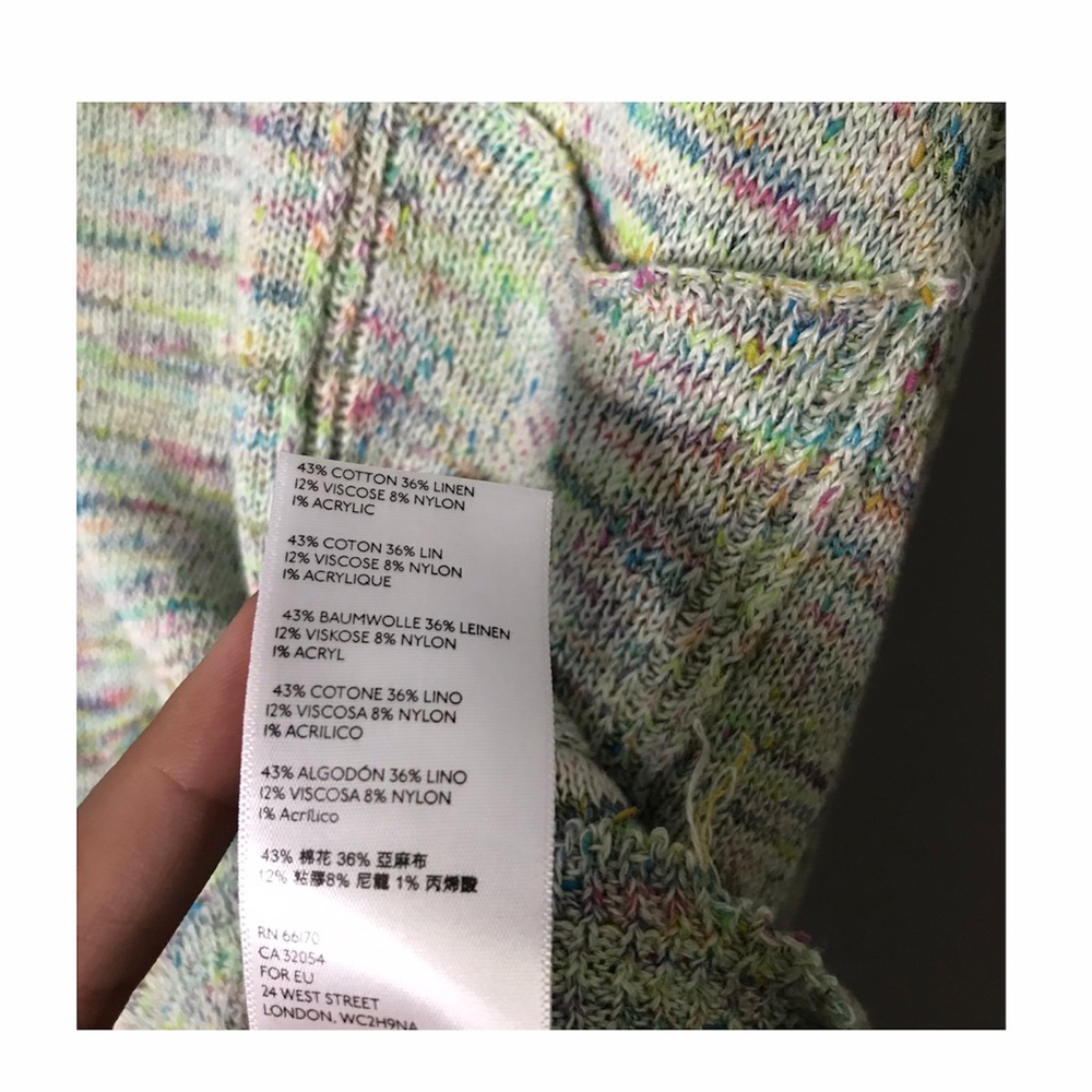 Free People | NWT Aqua Combo Boho Pullover Sweater - Picture 11 of 15